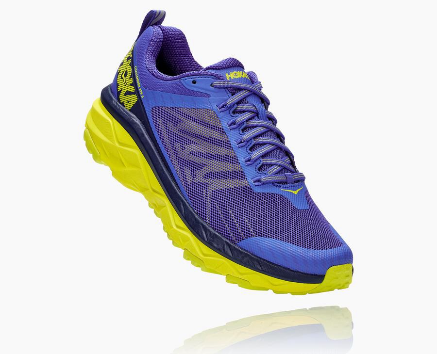 Tenis Hoka One One Trail Hombre Azules/Verdes - Challenger Atr 5 - YQEA01873